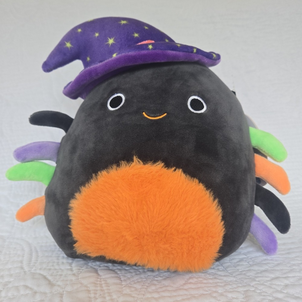 Squishmallows Gildie Plush Black Spider Witch 8 in Stuffed Toy Halloween 2022